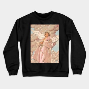 Angel in Pink Crewneck Sweatshirt